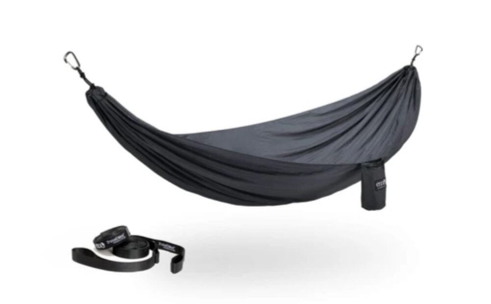 NEW ENO Eagle's Nest Outfitters TravelNest Hammock + Straps Combo Charcoal Gray
